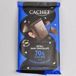 Шоколад CACHET 300г чорний 70% 00548 фото