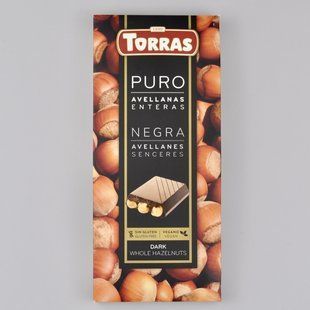 Шоколад TORRAS чорний з фундуком 200г 02910 фото