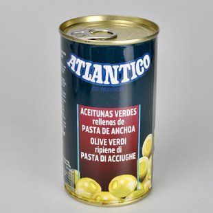 Оливки ATLANTICO фаршировані пастою з анчоуса 350г 05862 фото