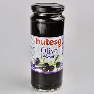 Оливки HELCOM/HUTESA чорнi, 345г 00411 фото