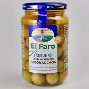 Оливки EL FARO з кісточкою 350г 08321 фото
