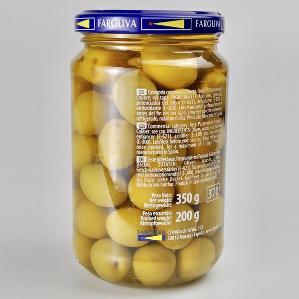 Оливки EL FARO з кісточкою 350г 08321 фото