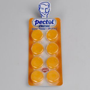 Льодяники PECTOL апельсин + Vit C 00785 фото