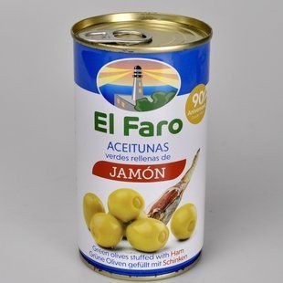Оливки EL FARO з хамоном 350г 06987 фото