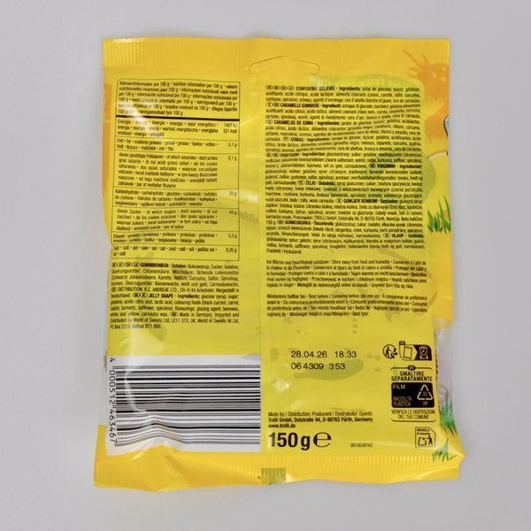 Желейки TROLLI Wurrli, 150г 02002 фото